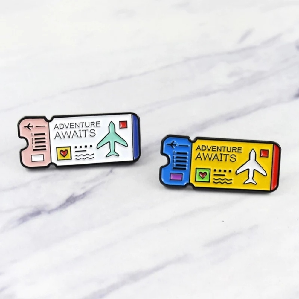 Adventure Awaits Journal Travel enamel pins